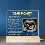 Custom Photo I Can Hear You Say You Love Me - Family Personalized Custom Shaped 3D LED Light - Baby Shower Gift, Gift For First Mom