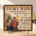 You Are My Home - Couple Personalized Custom 2-Layered Wooden Plaque With Stand - Gift For Husband Wife, Anniversary