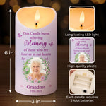 Custom Photo This Candle Holds Our Cherished Memories - Memorial Personalized Custom LED Candle - Sympathy Gift For Family Members