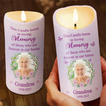 Custom Photo This Candle Holds Our Cherished Memories - Memorial Personalized Custom LED Candle - Sympathy Gift For Family Members