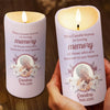 Custom Photo This Candle Is A Reminder Of Our Love - Memorial Personalized Custom LED Candle - Sympathy Gift For Family Members