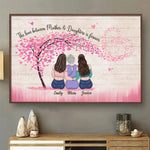 Forever Linked By Love - Family Personalized Custom Horizontal Poster - Gift For Mom