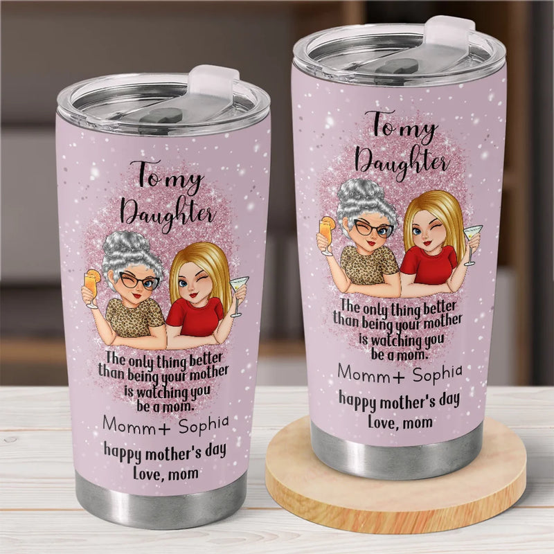 Every Moment Of You As A Mom Is A Gift To Witness - Family Personalized Custom Tumbler - Gift For Mom, Daughter