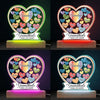 Forever In Grandmother's Heart - Family  Personalized Custom Shaped 3D LED Light - Gift For Grandma, Grandpa, Grandkid