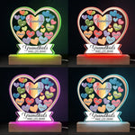 Forever In Grandmother's Heart - Family  Personalized Custom Shaped 3D LED Light - Gift For Grandma, Grandpa, Grandkid