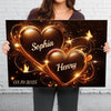 Endless Love, Endless Us - Couple Personalized Custom Horizontal Canvas - Gift For Husband Wife, Anniversary
