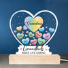 A Garden Of Love Grows In A Grandma's Heart - Family  Personalized Custom Shaped 3D LED Light - Gift For Grandma, Grandpa, Grandkid