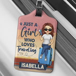 A Fun Way To Keep Your Luggage Identifiable - Travel Personalized Custom Luggage Tag - Holiday Vacation Gift, Gift For Adventure Travel Lovers