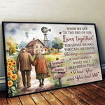 Together, We Age Like Fine Wine - Couple Personalized Custom Horizontal Poster - Gift For Husband Wife, Anniversary