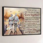 Our Love Proves That Forever Is Real - Couple Personalized Custom Horizontal Poster - Gift For Husband Wife, Anniversary