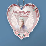 Custom Photo Rest In Peace, Dear Soul - Memorial Personalized Custom Car Ornament - Acrylic Custom Shaped - Sympathy Gift For Family Members