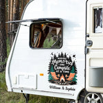 Making Memories One Campsite At A Time - Camping Personalized Custom RV Decal - Gift For Yourself, Best Friends, Siblings, Family Members, Camping Lovers