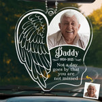 Custom Photo Your Memory Is Etched In My Soul, Forever - Memorial Personalized Custom Car Ornament - Acrylic Custom Shaped - Sympathy Gift For Family Members