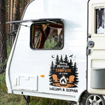 This Is Where The Stories Are Endless - Camping Personalized Custom RV Decal - Gift For Yourself, Best Friends, Siblings, Family Members, Camping Lovers
