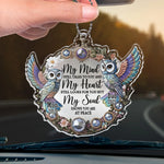 Cherished Memories Live Forever - Memorial Personalized Custom Car Ornament - Acrylic Custom Shaped - Sympathy Gift For Family Members