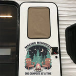 Adventure Begins At The Campfire - Camping Personalized Custom RV Decal - Gift For Yourself, Best Friends, Siblings, Family Members, Camping Lovers