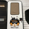Where The Fire Glows, The Soul Knows - Camping Personalized Custom RV Decal - Gift For Yourself, Best Friends, Siblings, Family Members, Camping Lovers