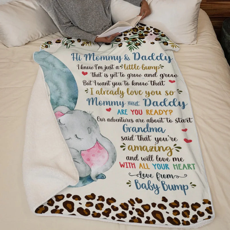 I Already Love You So - Family Personalized Custom Blanket - Baby Shower Gift, Gift For First Mom