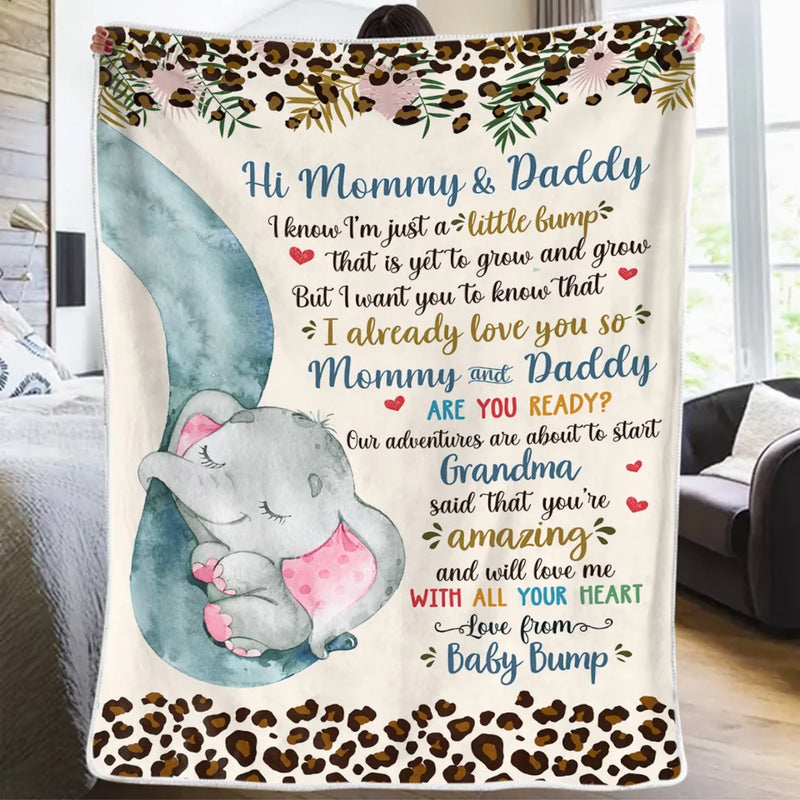 I Already Love You So - Family Personalized Custom Blanket - Baby Shower Gift, Gift For First Mom