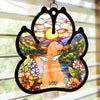 Heaven Gained A Furry Angel - Memorial Personalized Window Hanging Suncatcher Ornament - Sympathy Gift For Pet Owners, Pet Lovers