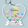Life Is Better With Grandkids - Family Personalized Custom Shaped Acrylic Keychain - Gift For Grandma, Grandpa, Grandkid