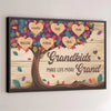 A Garden Of Love Grows In A Grandma's Heart - Family Personalized Custom Horizontal Poster - Gift For Grandma, Grandpa, Grandkid