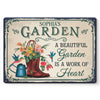 Where Flowers Bloom, So Does Hope - Family Personalized Custom Home Decor Metal Sign - Gift For Yourself, Best Friends, Siblings, Family Members