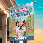 Growing Memories, One Wag And Bloom At A Time - Dog Personalized Custom Flag - Gift For Pet Owners, Pet Lovers