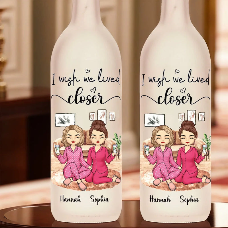 Time Together Is Priceless - Bestie Personalized Custom Bottle Lamp - Gift For Best Friends, BFF, Sisters