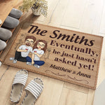 A Perfect Match, Now And Forever - Couple Personalized Custom Home Decor Decorative Mat - House Warming Gift For Husband Wife, Anniversary