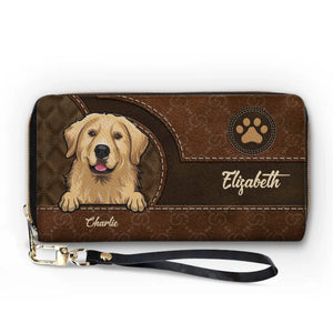 Les animaux nous rapprochent – Portefeuille long en cuir personnalisé pour chien et chat – Cadeau pour propriétaires et amoureux des animaux