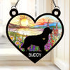 A Furry Friend, A Love That Never Fades - Memorial Personalized Window Hanging Suncatcher Ornament - Sympathy Gift For Pet Owners, Pet Lovers