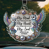 Cherished Memories Live Forever - Memorial Personalized Custom Car Ornament - Acrylic Custom Shaped - Sympathy Gift For Family Members