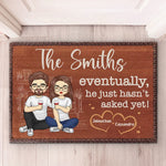 We’re Two Souls, One Love - Couple Personalized Custom Home Decor Decorative Mat - House Warming Gift For Couple, Husband, Wife, Anniversary