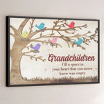 They Bring Love Where There Was None - Family Personalized Custom Horizontal Poster - Gift For Grandma, Grandpa, Grandkid