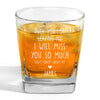 Cheers To The Good Times Ahead - Coworker Personalized Custom Square Whiskey Glass - Appreciation, Retirement Gift For Coworkers, Work Friends, Colleagues