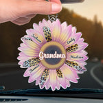 Grandmas Are The Gardeners Of Happiness - Family Personalized Custom Car Ornament - Acrylic Custom Shaped - Gift For Grandma, Grandparent
