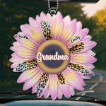 Grandmas Are The Gardeners Of Happiness - Family Personalized Custom Car Ornament - Acrylic Custom Shaped - Gift For Grandma, Grandparent