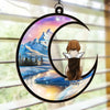 Heaven’s Gates Have A New Guardian - Memorial Personalized Window Hanging Suncatcher Ornament - Sympathy Gift For Pet Owners, Pet Lovers