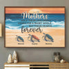 Like A Turtle, A Mom Carries Her World On Her Back - Family Personalized Custom Horizontal Poster - Gift For Mom
