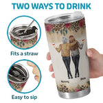 Always By Your Side - Family Personalized Custom Tumbler - Gift For Mom, Daughter