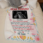 Custom Photo Cuddled Up With You, My Little Bump - Family Personalized Custom Blanket - Baby Shower Gift, Gift For Mom, Grandma, New Moms