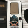 Every Flame Tells A Story - Camping Personalized Custom RV Decal - Gift For Yourself, Best Friends, Siblings, Family Members, Camping Lovers