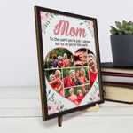 Custom Photo Forever Grateful For These Moments - Family Personalized Custom 2-Layered Wooden Plaque With Stand - Gift For Mom, Daughter