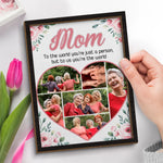 Custom Photo Forever Grateful For These Moments - Family Personalized Custom 2-Layered Wooden Plaque With Stand - Gift For Mom, Daughter