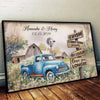 I Treasure Every Moment We Have - Couple Personalized Custom Horizontal Poster - Gift For Husband Wife, Anniversary