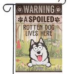 Rotten Dogs, Worse Bites - Dog Personalized Custom Flag - Gift For Dog Lovers