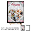 Custom Photo Our Love For You Knows No Bounds
 - Family Personalized Custom 2-Layered Wooden Plaque With Stand - Gift For Mom, Daughter