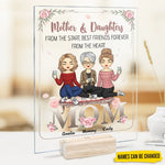 My First Role Model, My Forever Hero - Family Personalized Custom Rectangle Shaped Acrylic Plaque - Gift For Mom, Daughters
