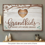 Every Grandchild Is A Grand Blessing - Family Personalized Custom Horizontal Poster - Gift For Grandma, Grandpa